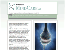 Tablet Screenshot of bostonmindcare.com